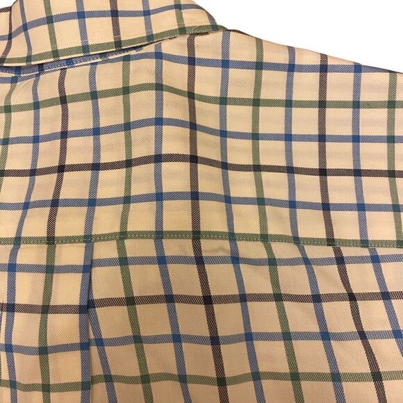 Vineyard Vines White and Blue Long Sleeve Murray Button Down Shirt Sz L - Picture 9 of 14